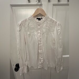 Sanctuary Cream Button-Up Blouse
